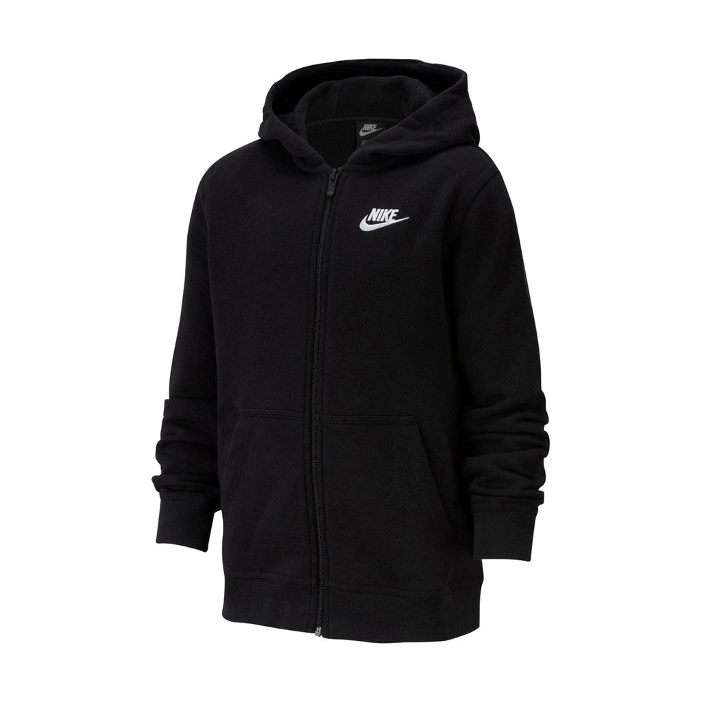 Nike Sportswear Club 'Black' Big Kids' Full-Zip Hoodie