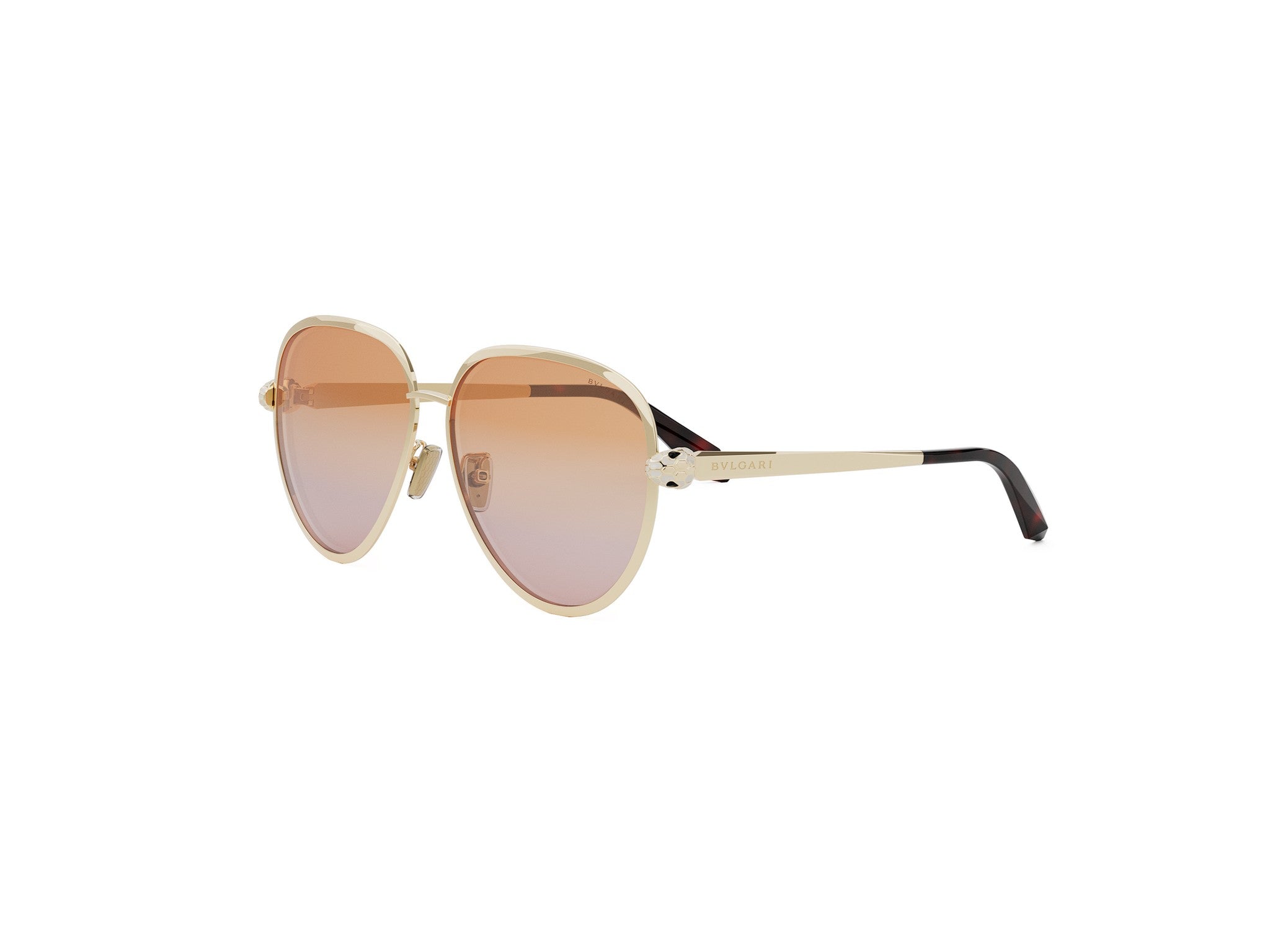 Gold Pilot Metal Sunglasses