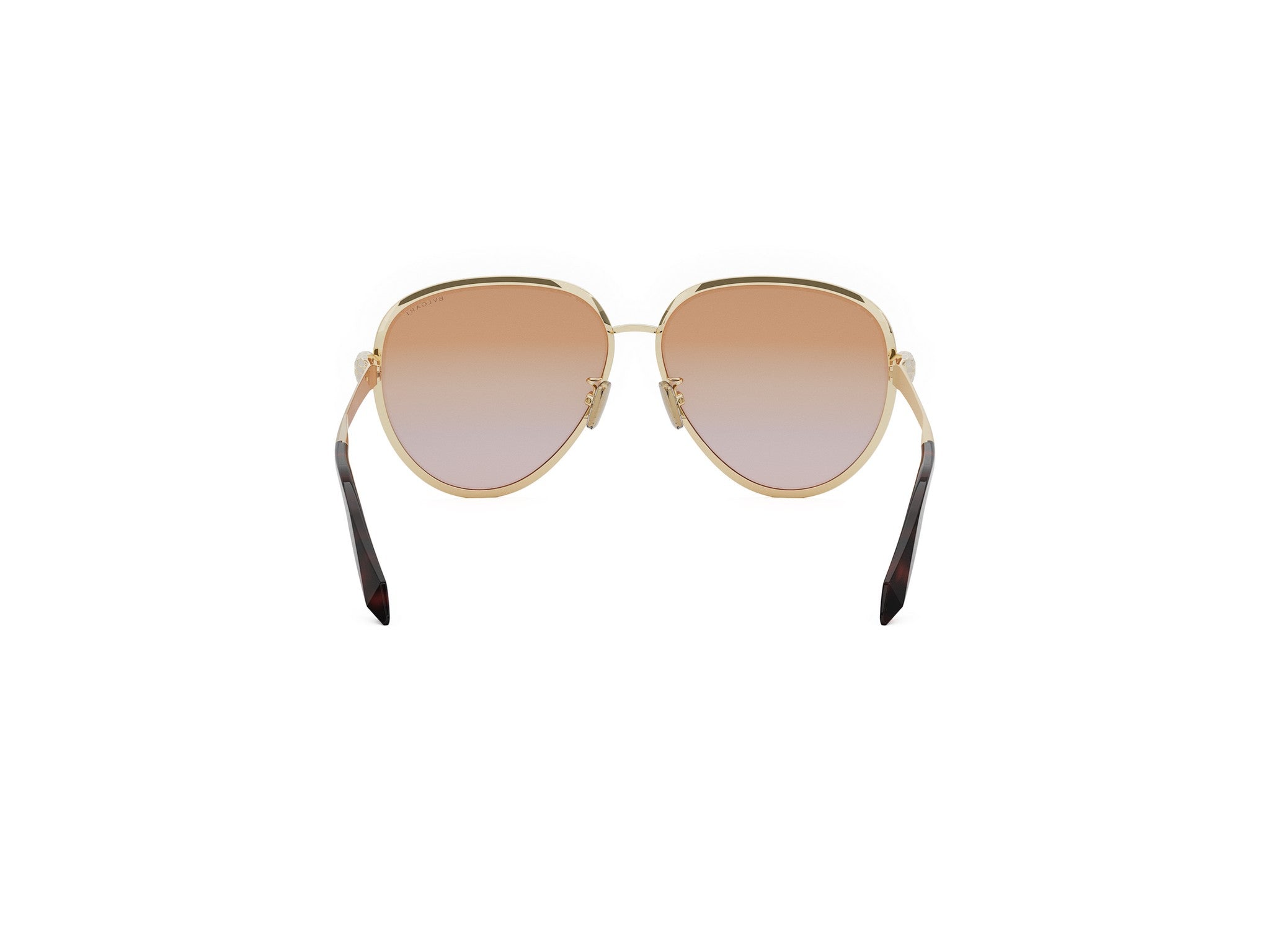 Gold Pilot Metal Sunglasses