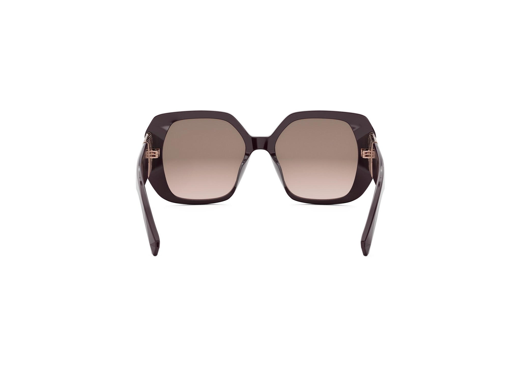 Violet Geometric Acetate Sunglasses