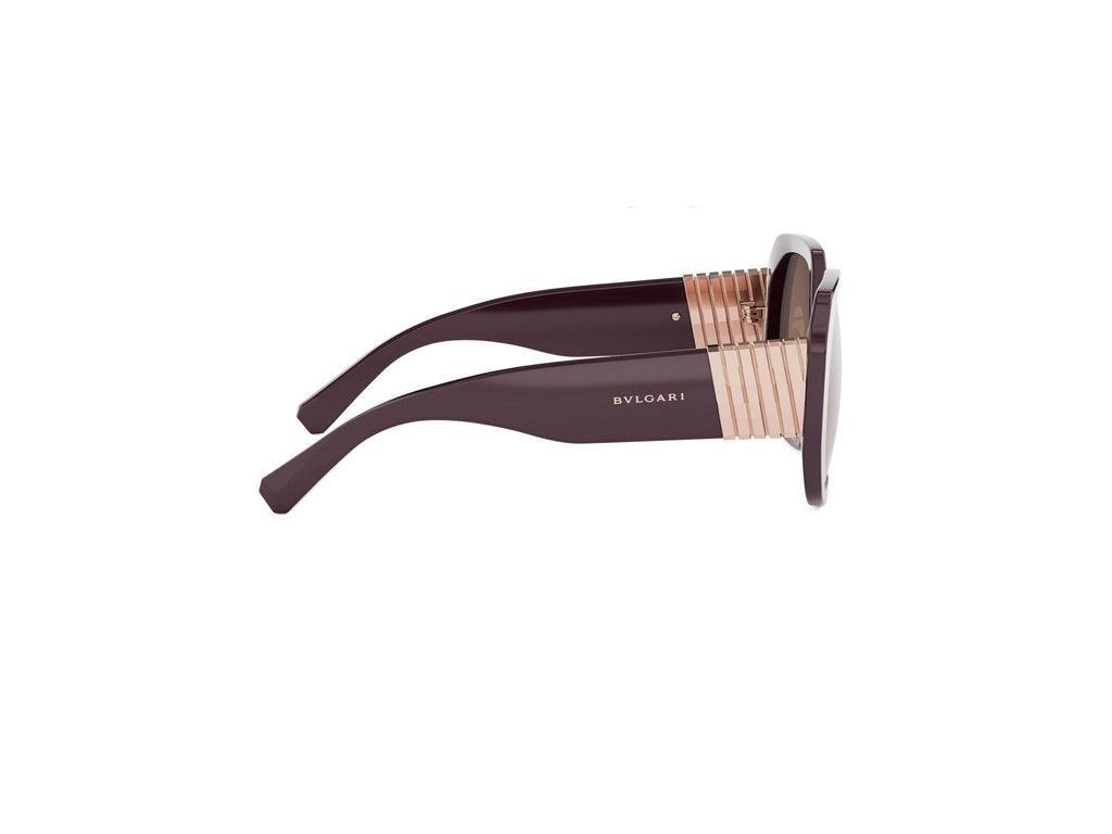 Violet Geometric Acetate Sunglasses