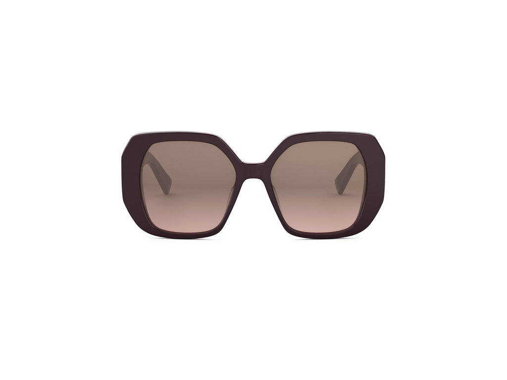 Violet Geometric Acetate Sunglasses