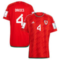 Ben Davies Wales 4 Fifa World Cup Jersey