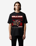 Unleash Courage Retro Car Oversized T-Shirt