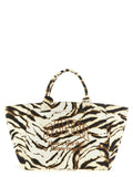 Ganni Women 'Xxl Zebra' Shopping Bag