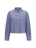 Miu Miu Women Striped Cotton Shirt