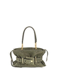 Balmain Women Anthem Bag In Suede Leather