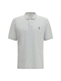 Brunello Cucinelli Men Polo In Cotton Jersey With Short Sleeves