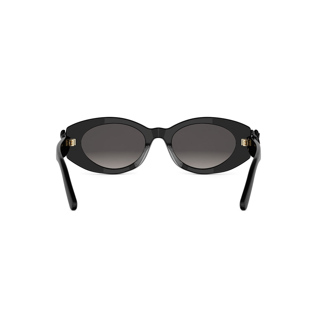Shiny Oval Acetate Sunglasses