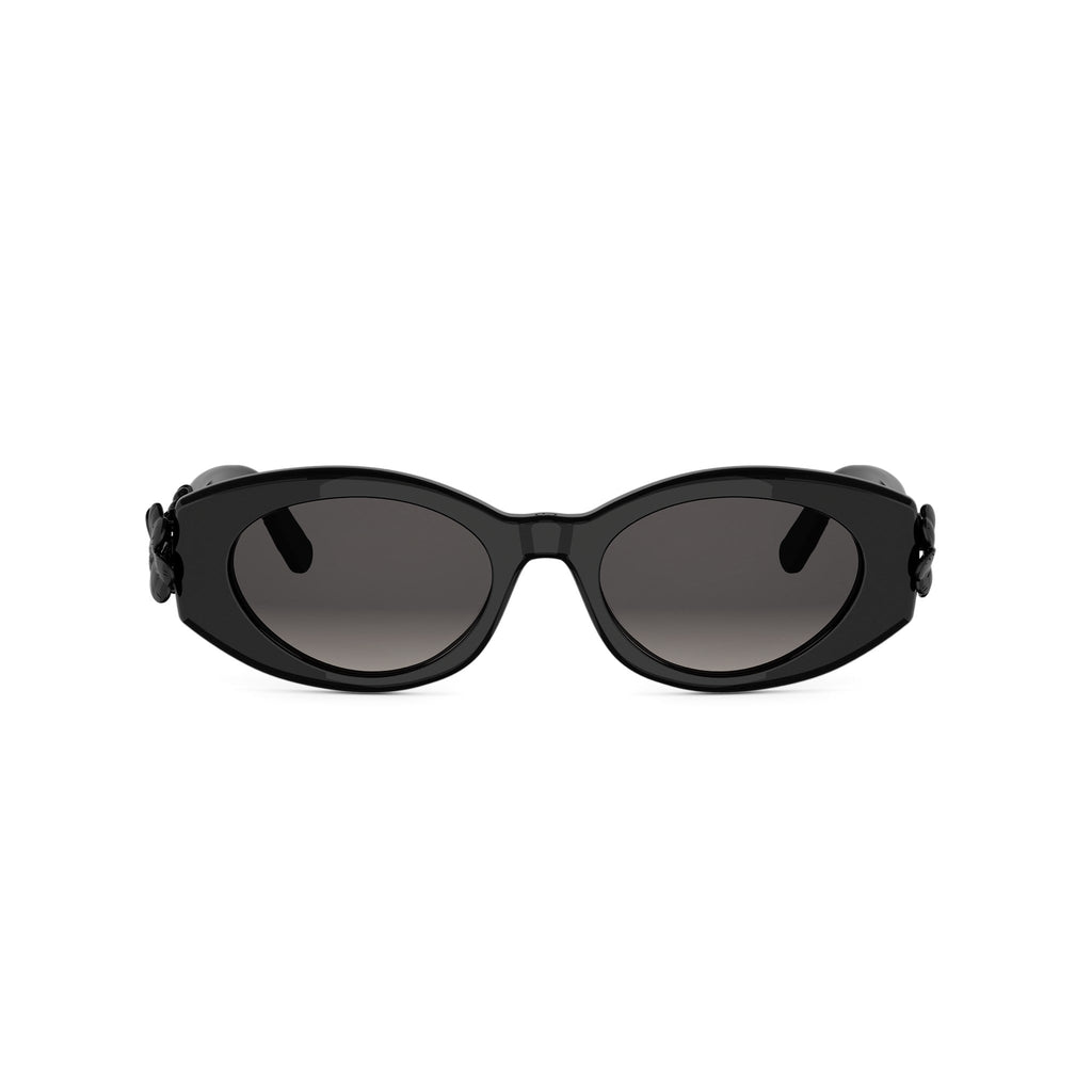 Shiny Oval Acetate Sunglasses