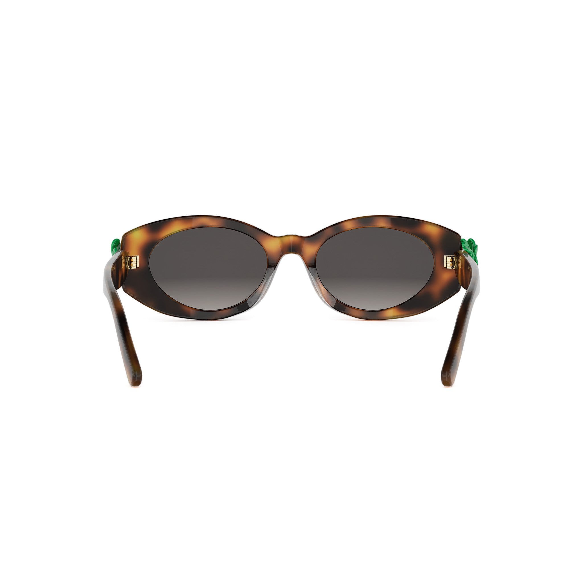 Shiny Oval Acetate Sunglasses