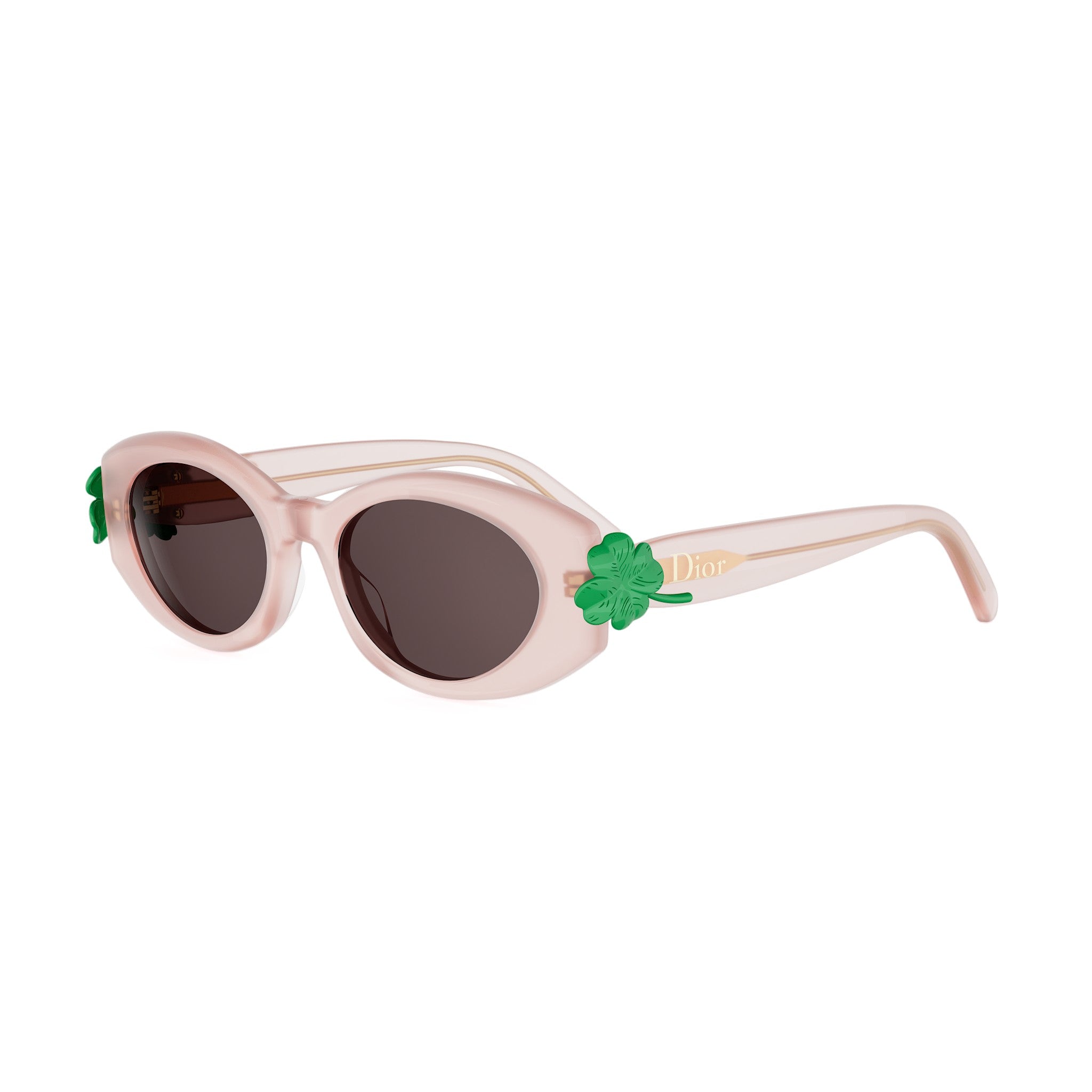 Shiny Oval Acetate Sunglasses