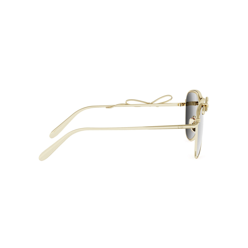 Shiny Gold Pilot Metal Sunglasses