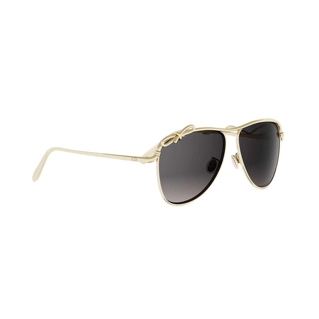Shiny Gold Pilot Metal Sunglasses