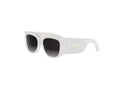White Square Acetate Sunglasses