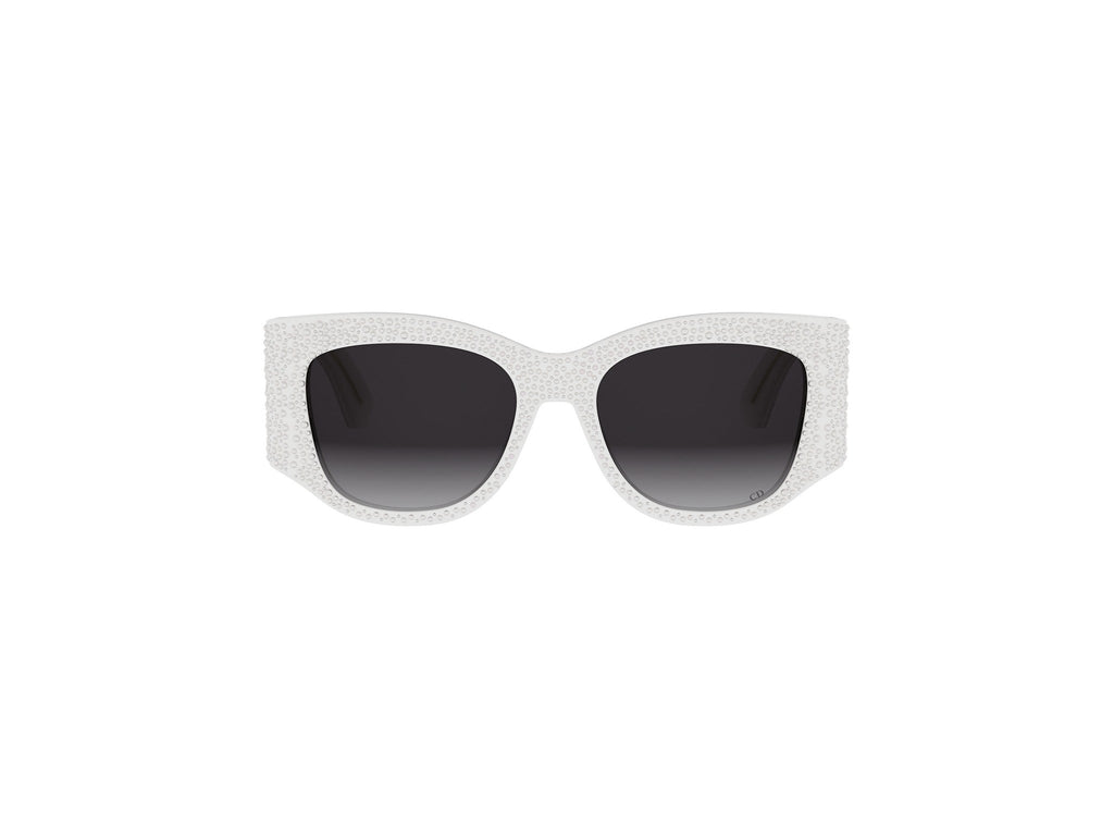 White Square Acetate Sunglasses