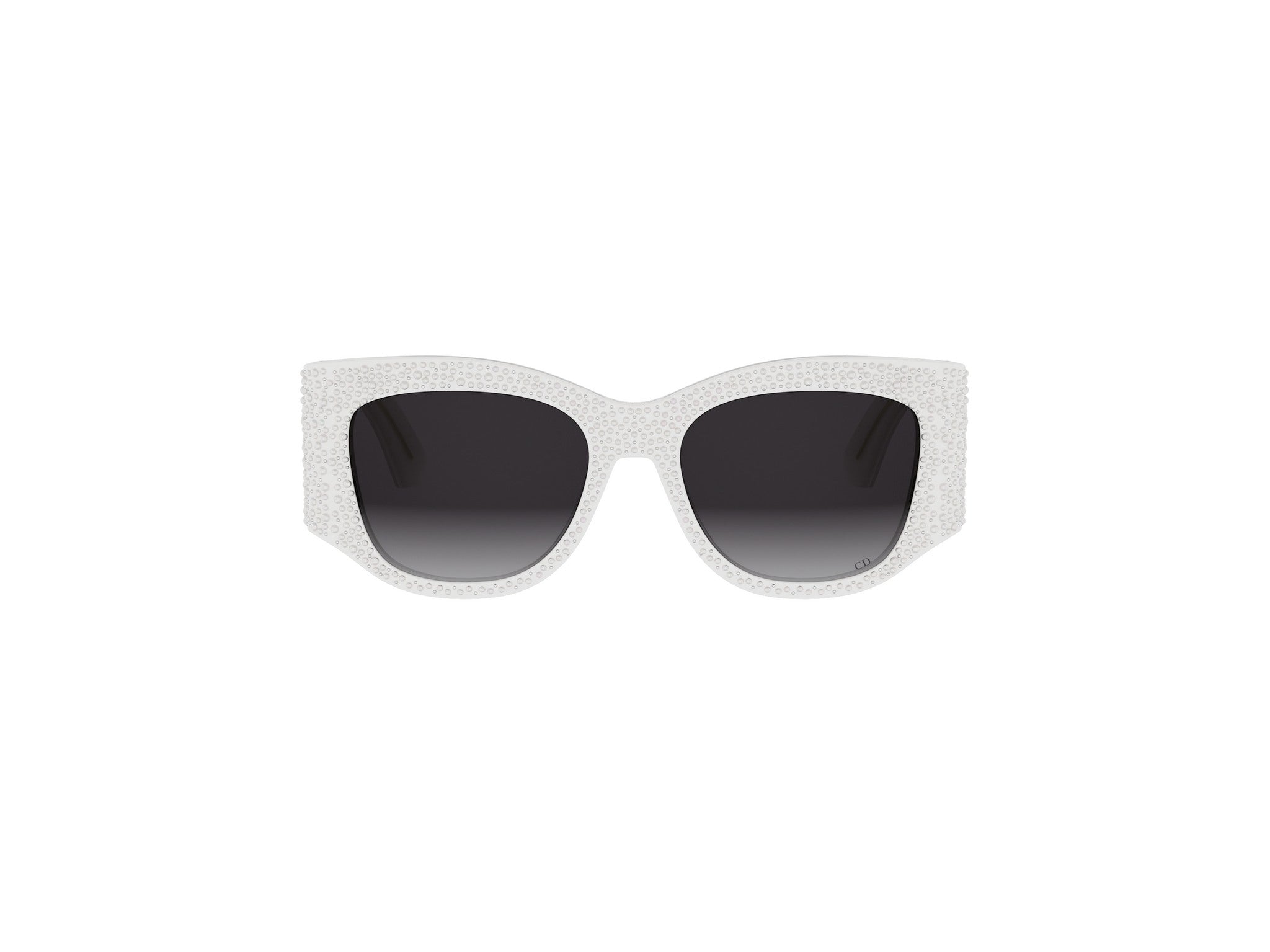 White Square Acetate Sunglasses