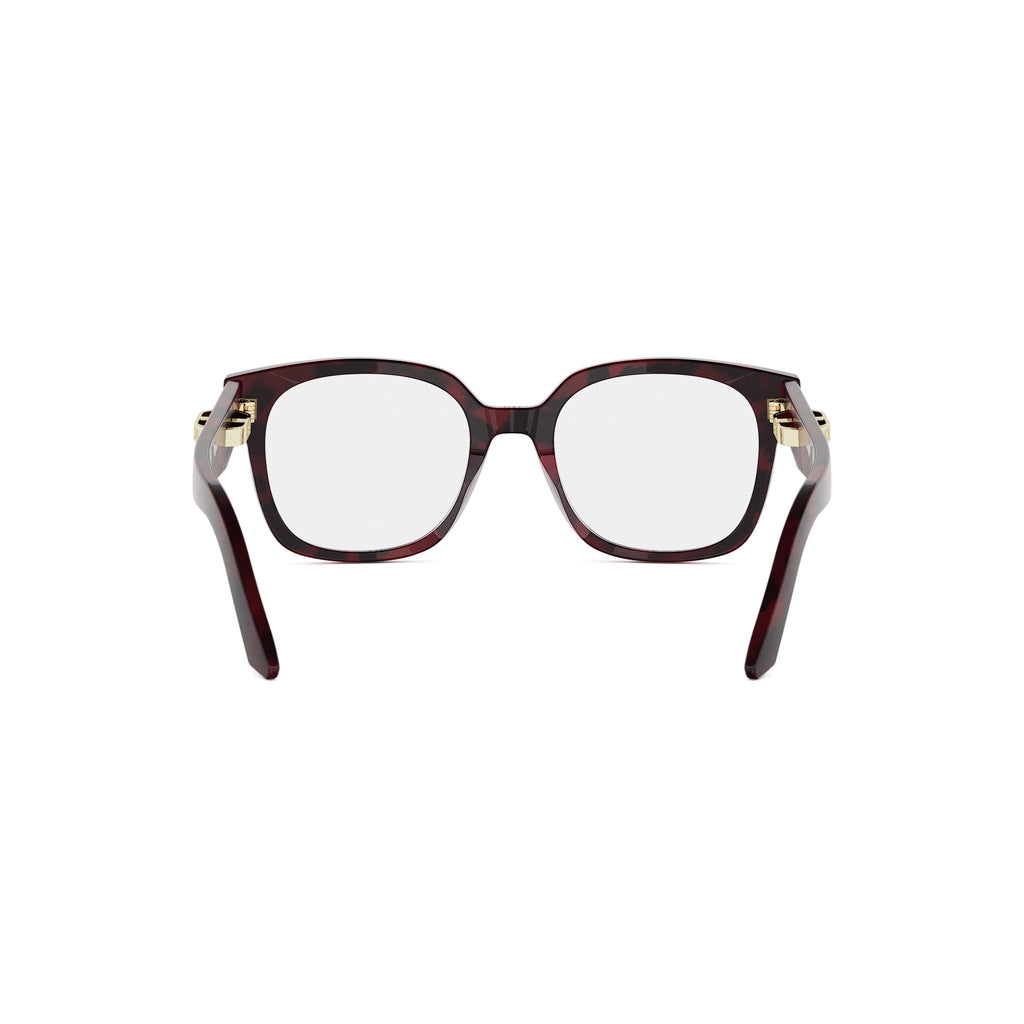 Shiny Red Square Acetate Eyeglasses