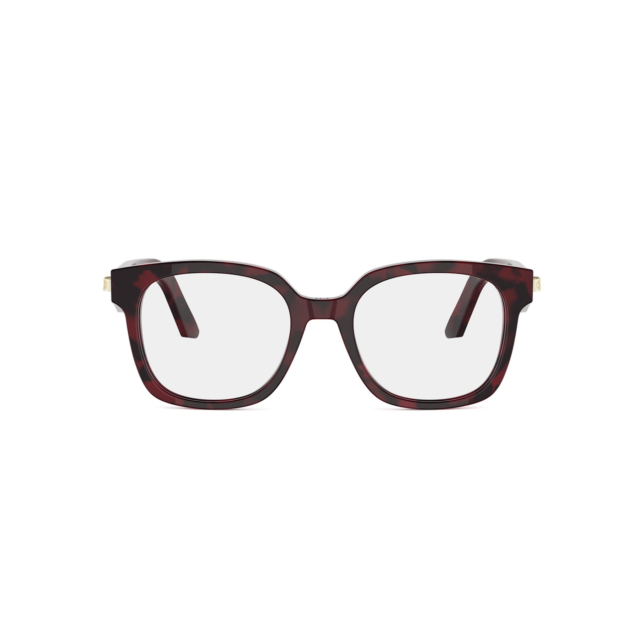 Shiny Red Square Acetate Eyeglasses