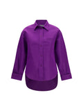Balenciaga Women Asymmetric Cotton Shirt
