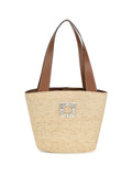 Roger Vivier Women Mini Viv’ Skate Raffia Bucket Bag