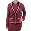 CHANEL 2023 CARDIGAN WITH CC LOGO BUTTONS - SIZE 36