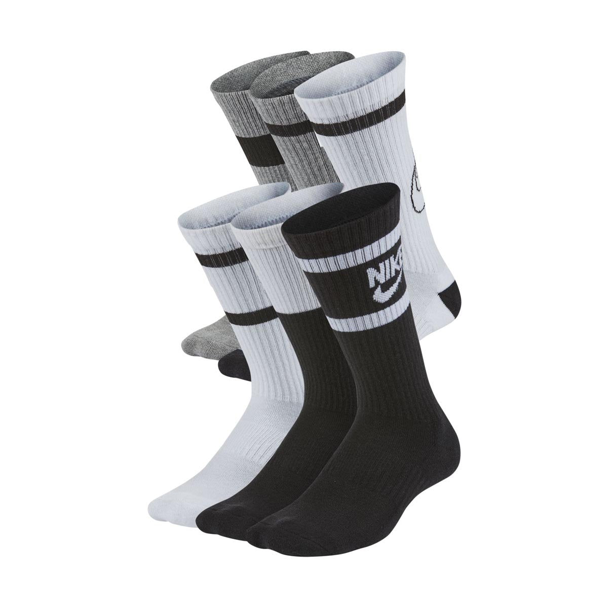 Nike Everyday Kids' Cushioned Crew Socks (6 Pairs)