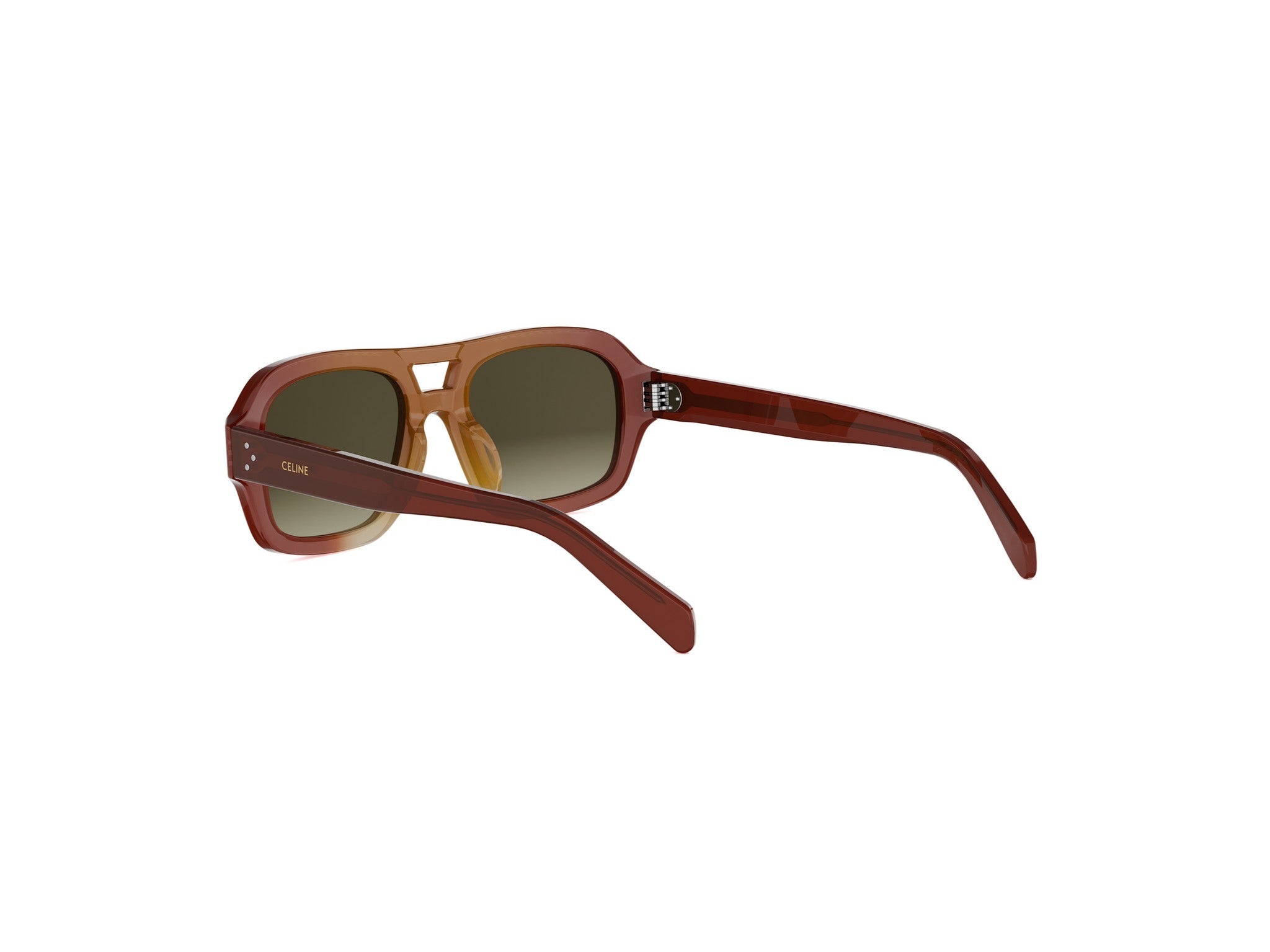 Brown Pilot Acetate Sunglasses