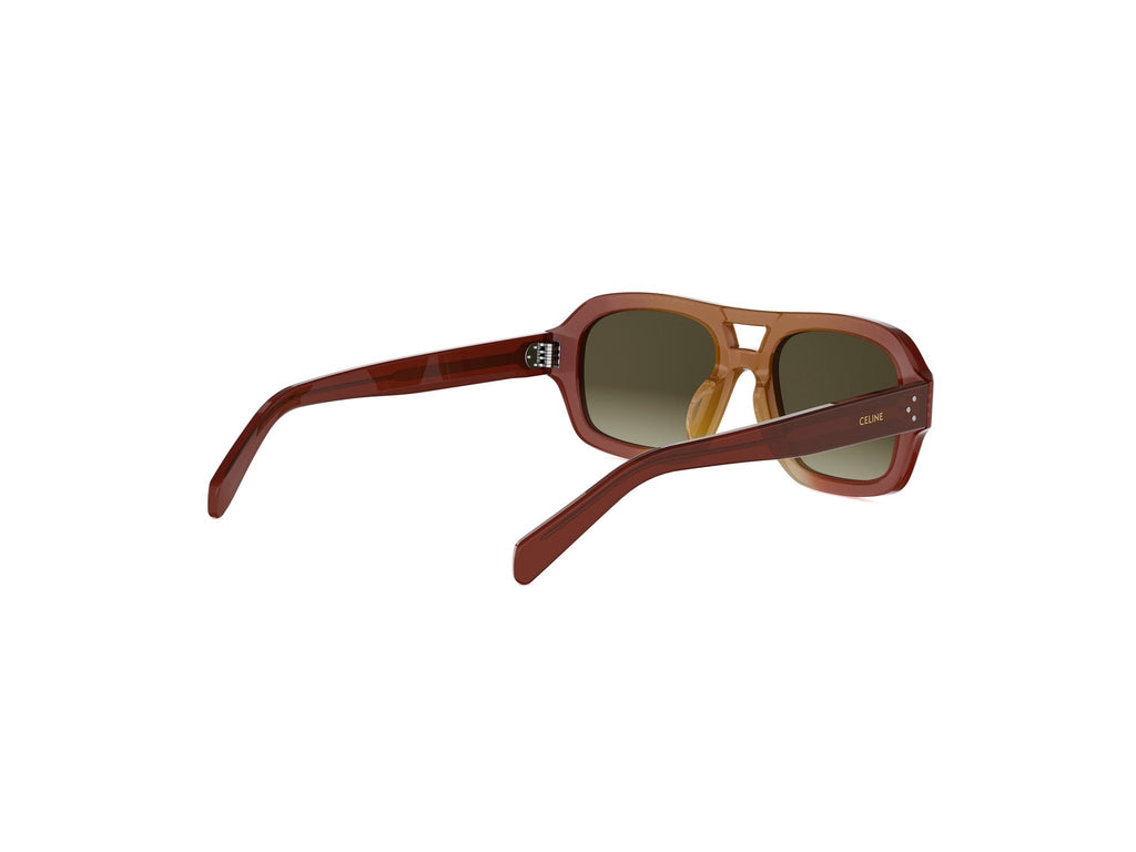 Brown Pilot Acetate Sunglasses