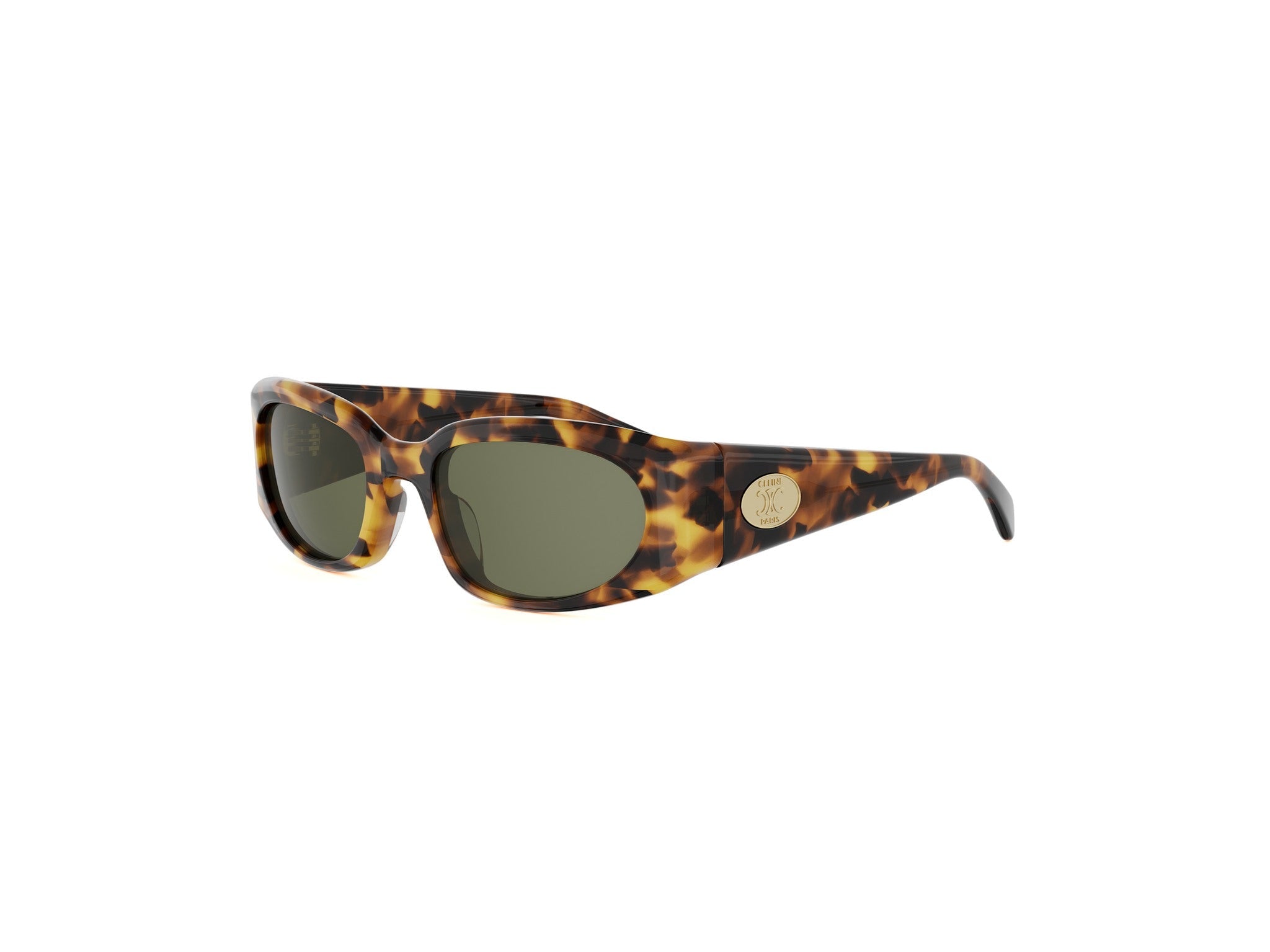 Havana Geometric Acetate Sunglasses