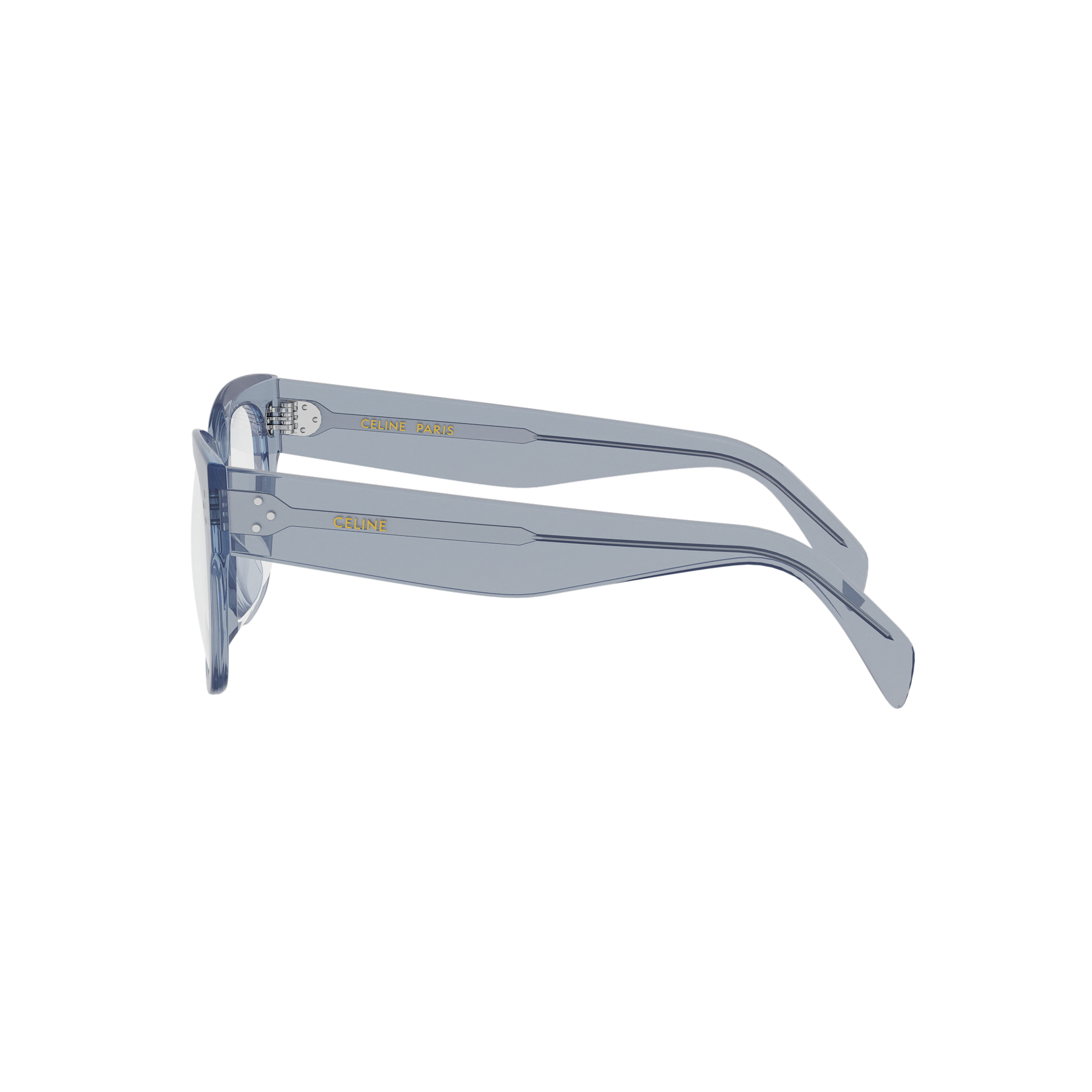 Blue Geometric Acetate Eyeglasses