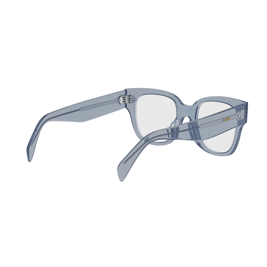 Blue Geometric Acetate Eyeglasses