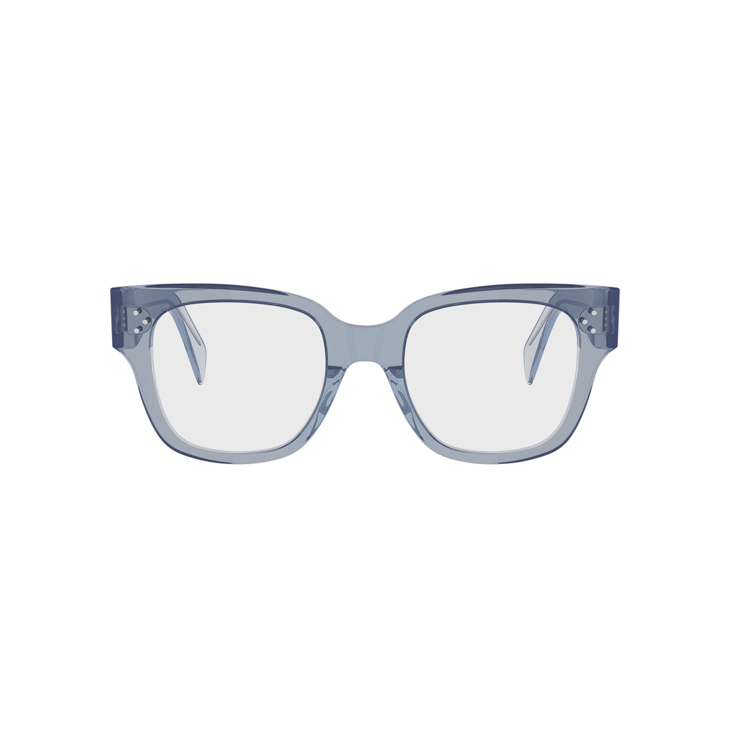 Blue Geometric Acetate Eyeglasses