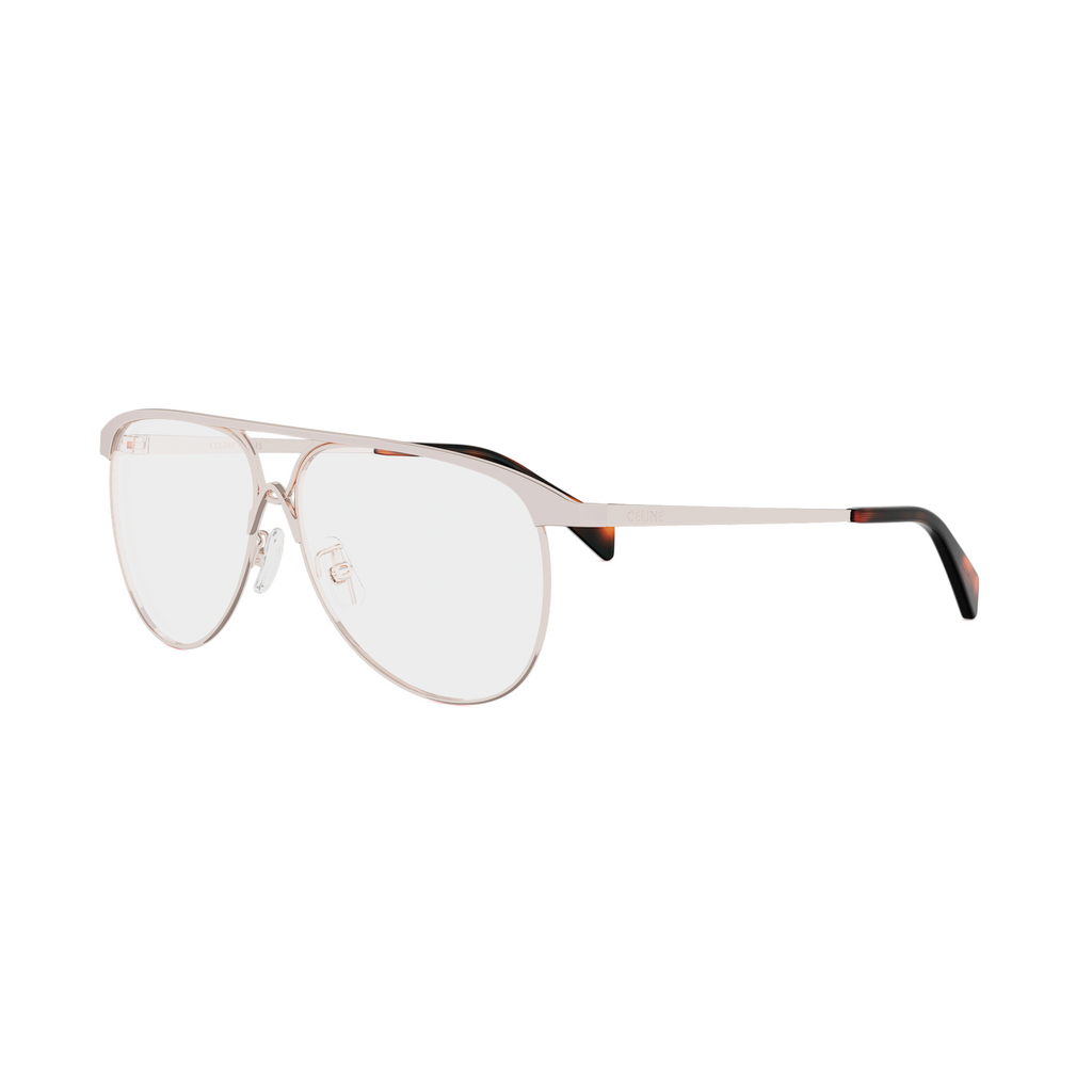 Semi-Shiny Metal Pilot Eyeglasses
