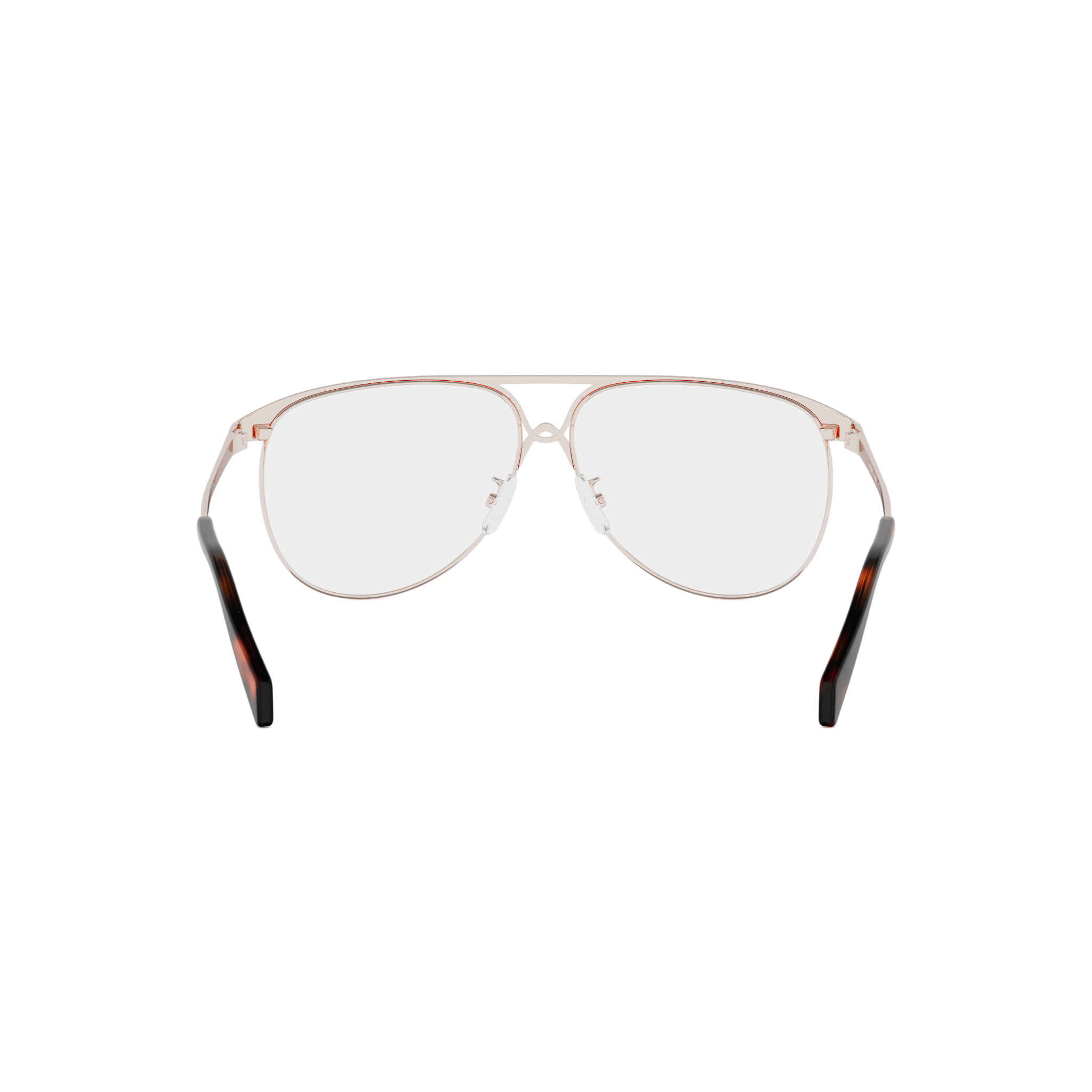 Semi-Shiny Metal Pilot Eyeglasses