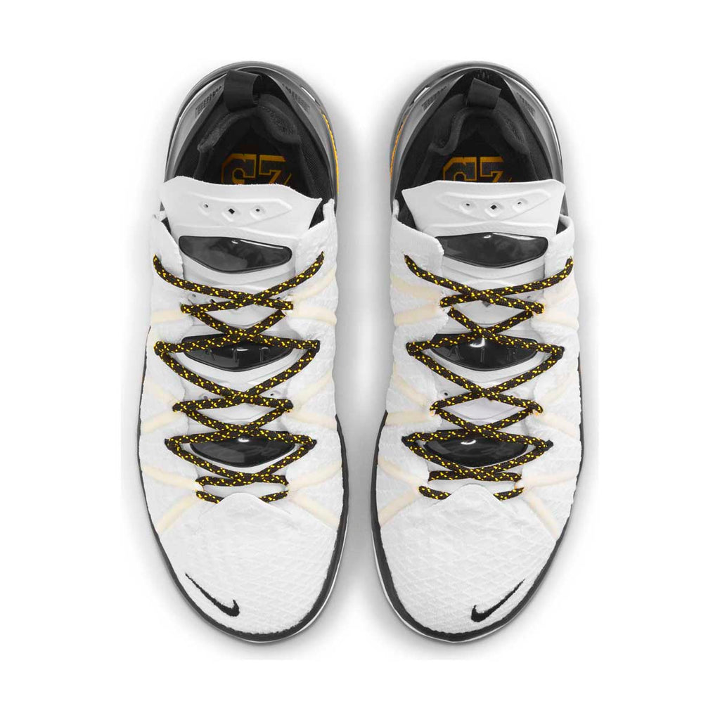 Men's LeBron 18 White/Black/Gold Basketball Shoe