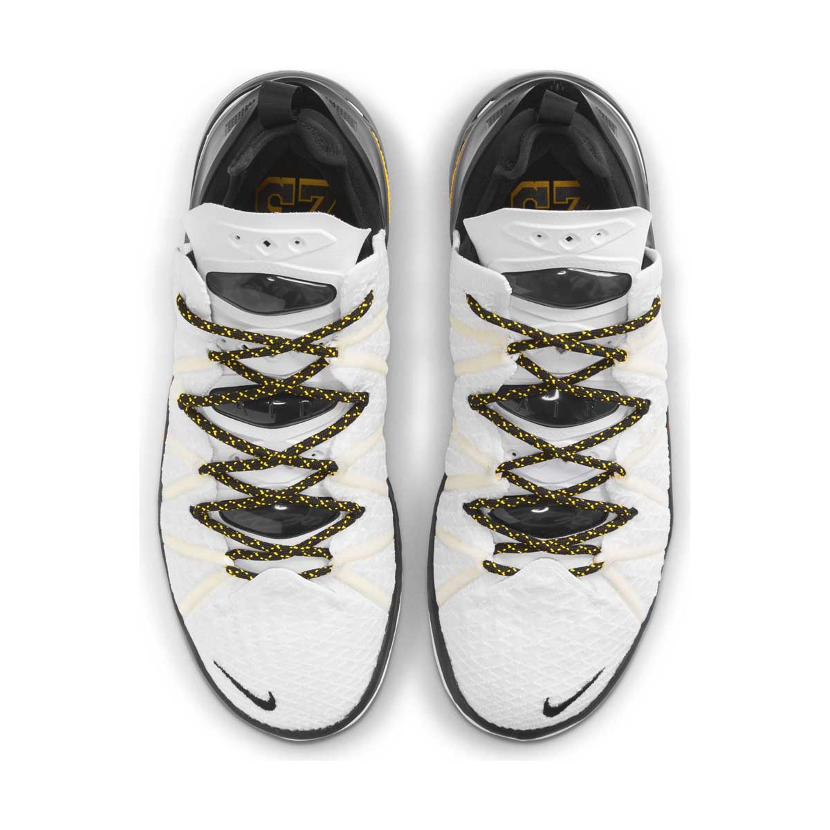 Men's LeBron 18 White/Black/Gold Basketball Shoe