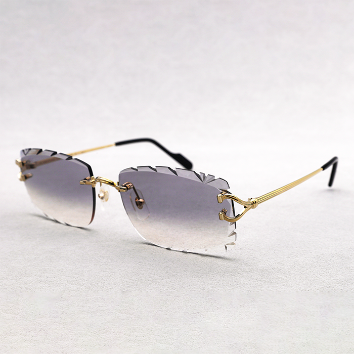 Cartier Custom Double C Godron Gold Brooklyn Sunglasses by MEG