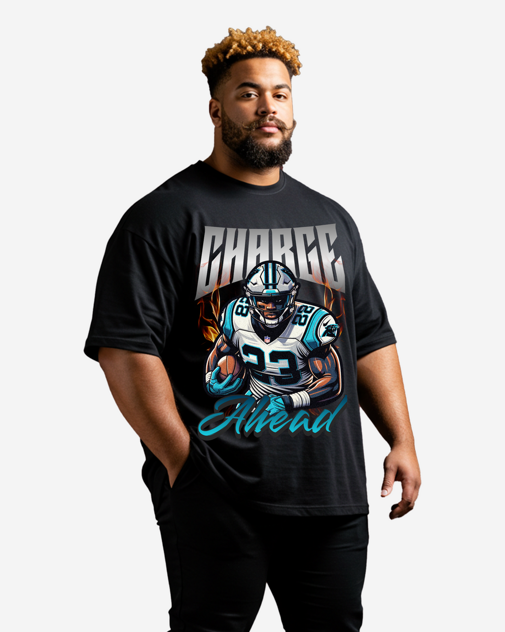 Charge Ahead Men's Oversized T-Shirt