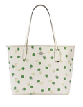 Coach City Tote With Apple Print