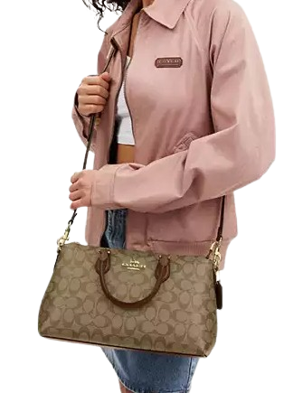 Coach Georgia Satchel In Signature Canvas