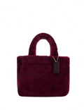 Coach Small Tote In Shearling