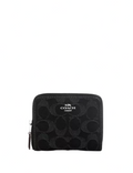 Coach Small Zip Around Wallet In Signature Denim