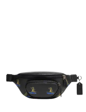 Coach Sprint Belt Bag 24 With Surfing Crocodile Print