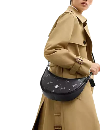 Coach Aria Shoulder Bag With Star Print