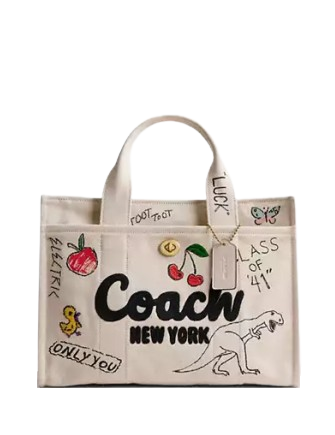 Coach Cargo Tote Bag With Sketch Print