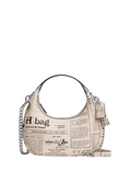 Coach Carmen Mini Crossbody Bag With Newspaper Print