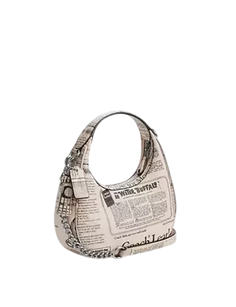 Coach Carmen Mini Crossbody Bag With Newspaper Print