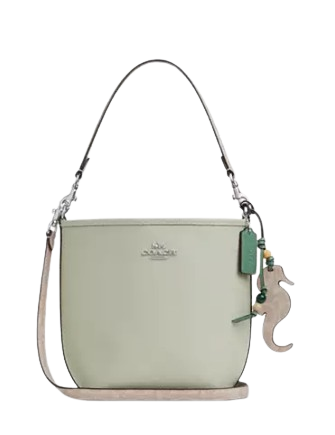 Coach City Bucket Bag With Seahorse Charm