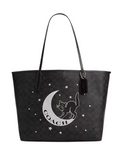 Coach City Tote In Signature Canvas With Halloween Graphic